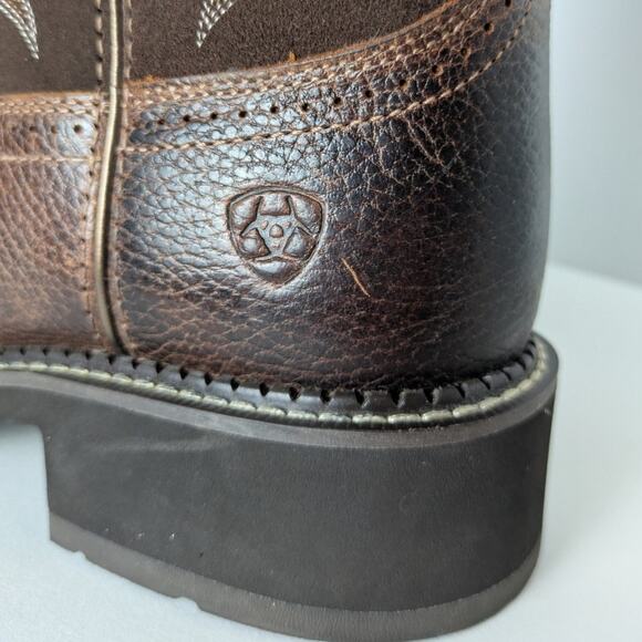 Ariat Fatbaby Heritage Dapper Western Boots 10B Copper Kettle Brown - Picture 12 of 13